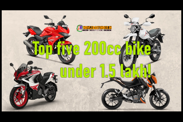 Top five 200cc bike under 2.0 lakh!