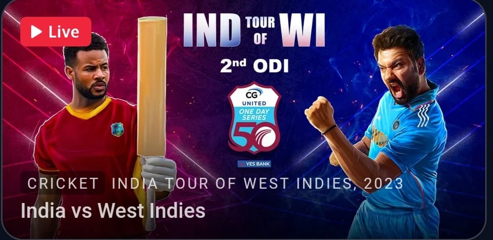 India vs West Indies 2nd ODI