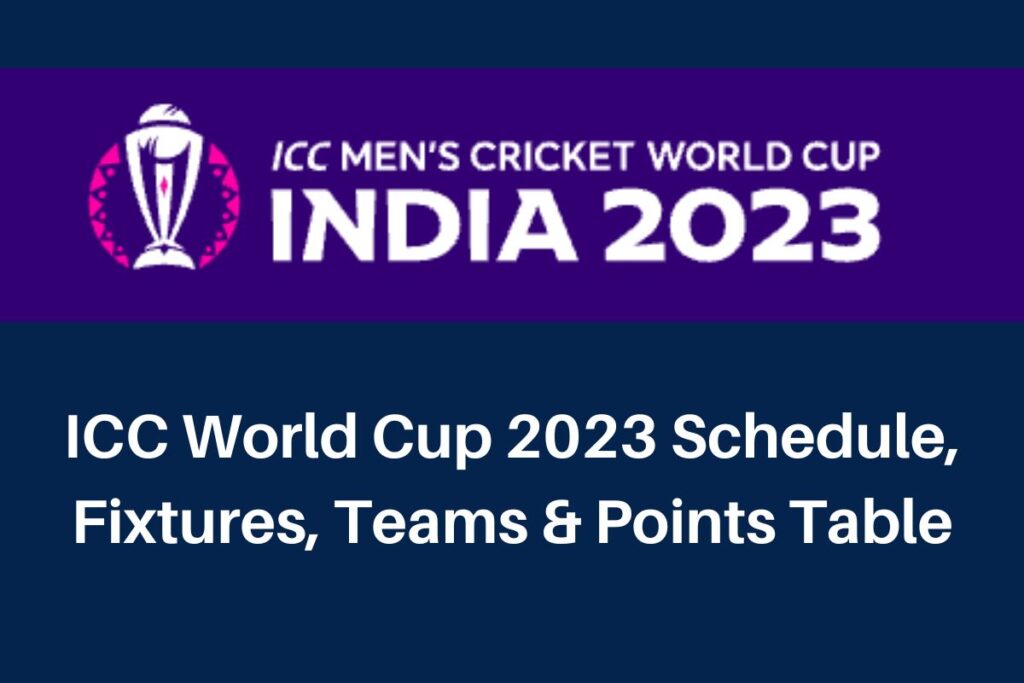 How many team will participate in ICC MEN’S WORLD CUP 2023