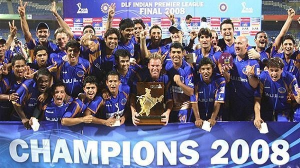 First IPL Winning Team: Rajasthan Royals in 2008
