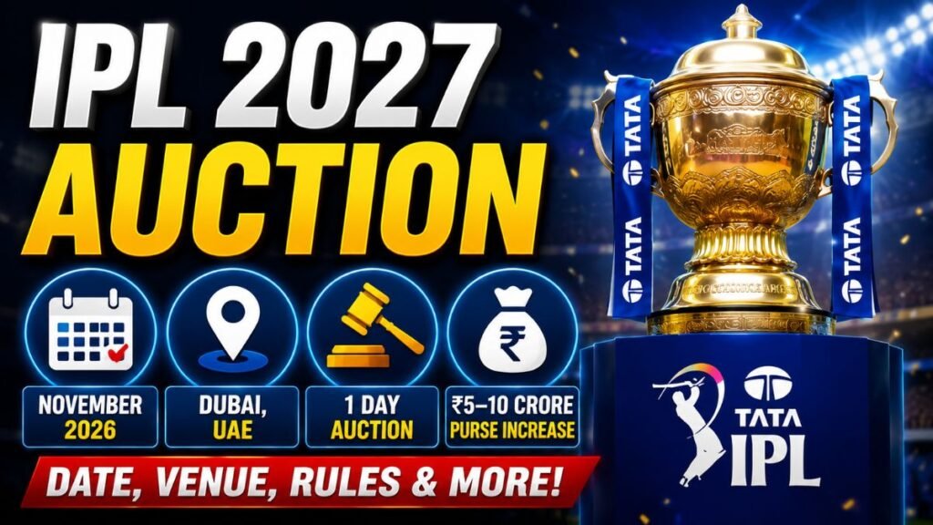 IPL 2027: Schedule, Teams, Auction & Latest Updates
